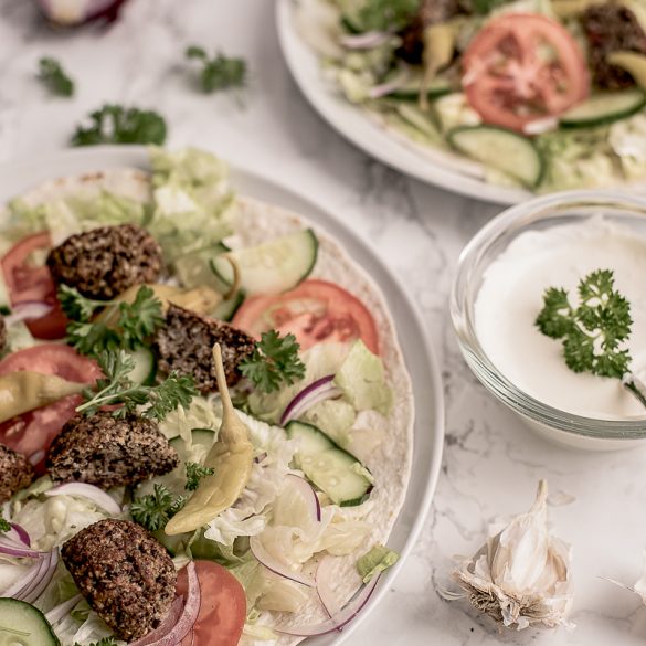 Falafel, recept, falafelrulle, recepttips, vegetariskt-4 Recept på Falafel på gråärter närproducerat och klimatsmart